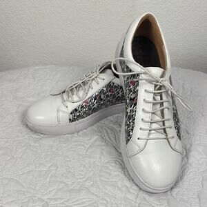 Men’s Robert Graham Northcliff RGL5218 White Leather Sneakers Shoes Size 8